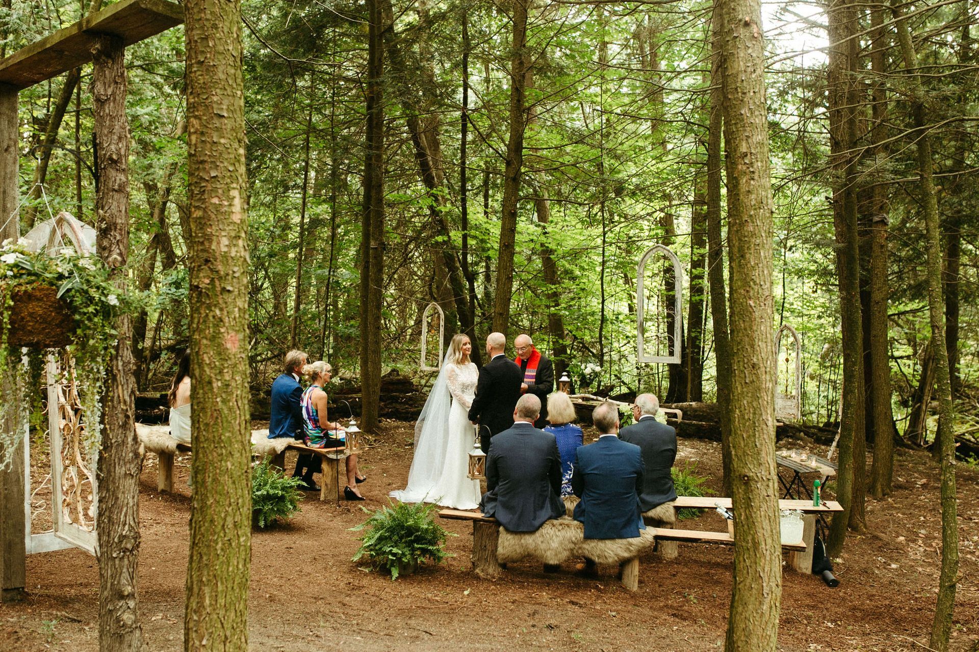 The enchanted forest wedding chapel at Whispering Springs