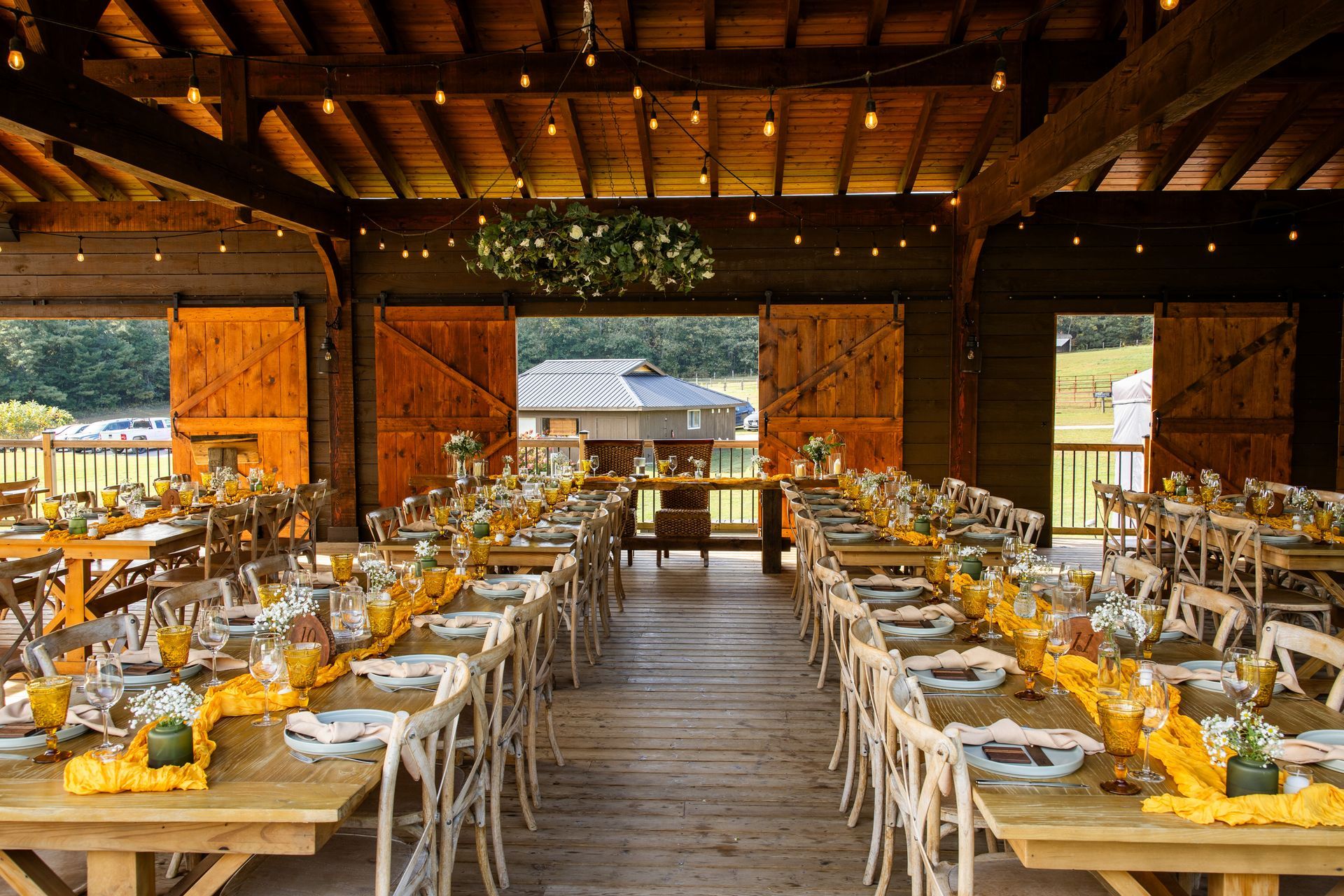 Rustic wedding venue in Ontario featuring the lodge-inspired Whispering Springs Reception Pavilion