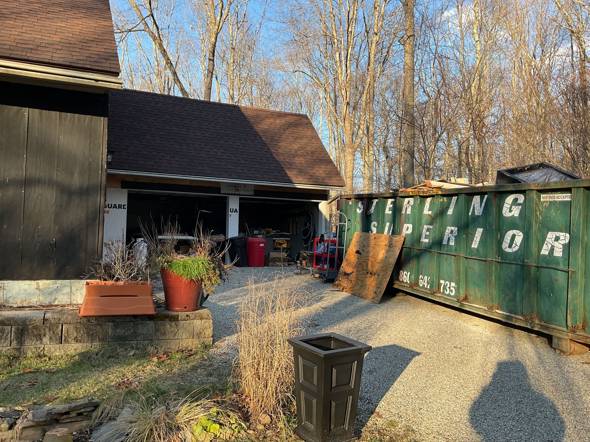 Exterior home services in Glastonbury, CT in action - Exteriors of CT hard at work