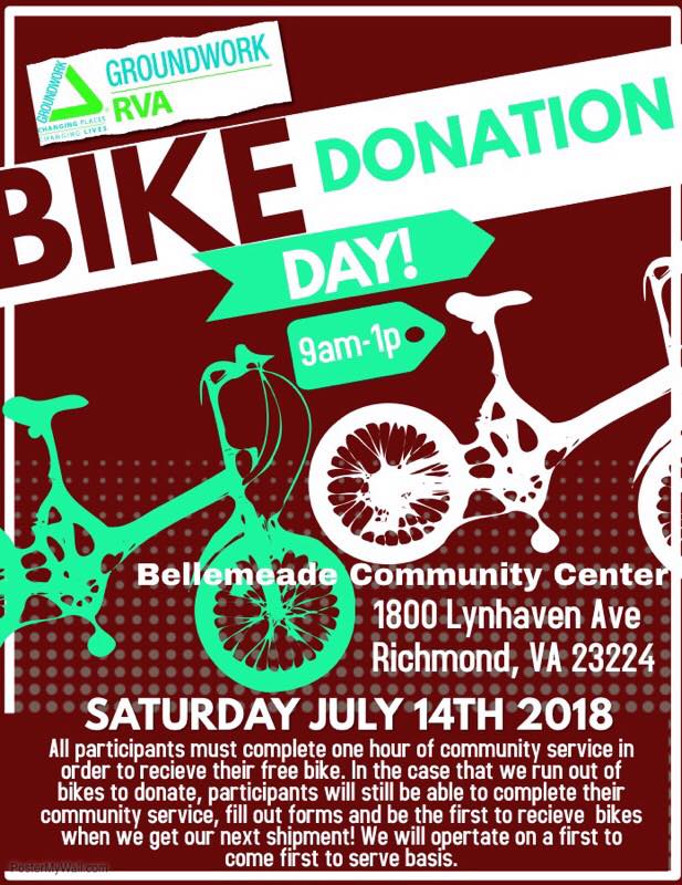 Bike Donation Day flyer