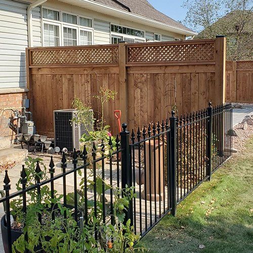 wrought iron fence install ancaster