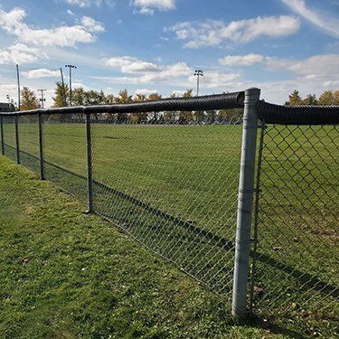 secure chain link fence building