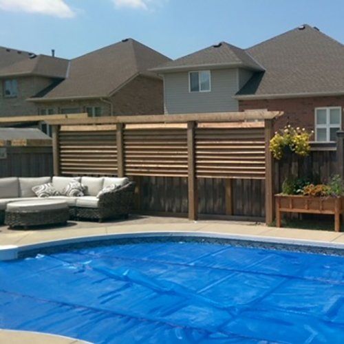 swimming pool privacy fence design and build