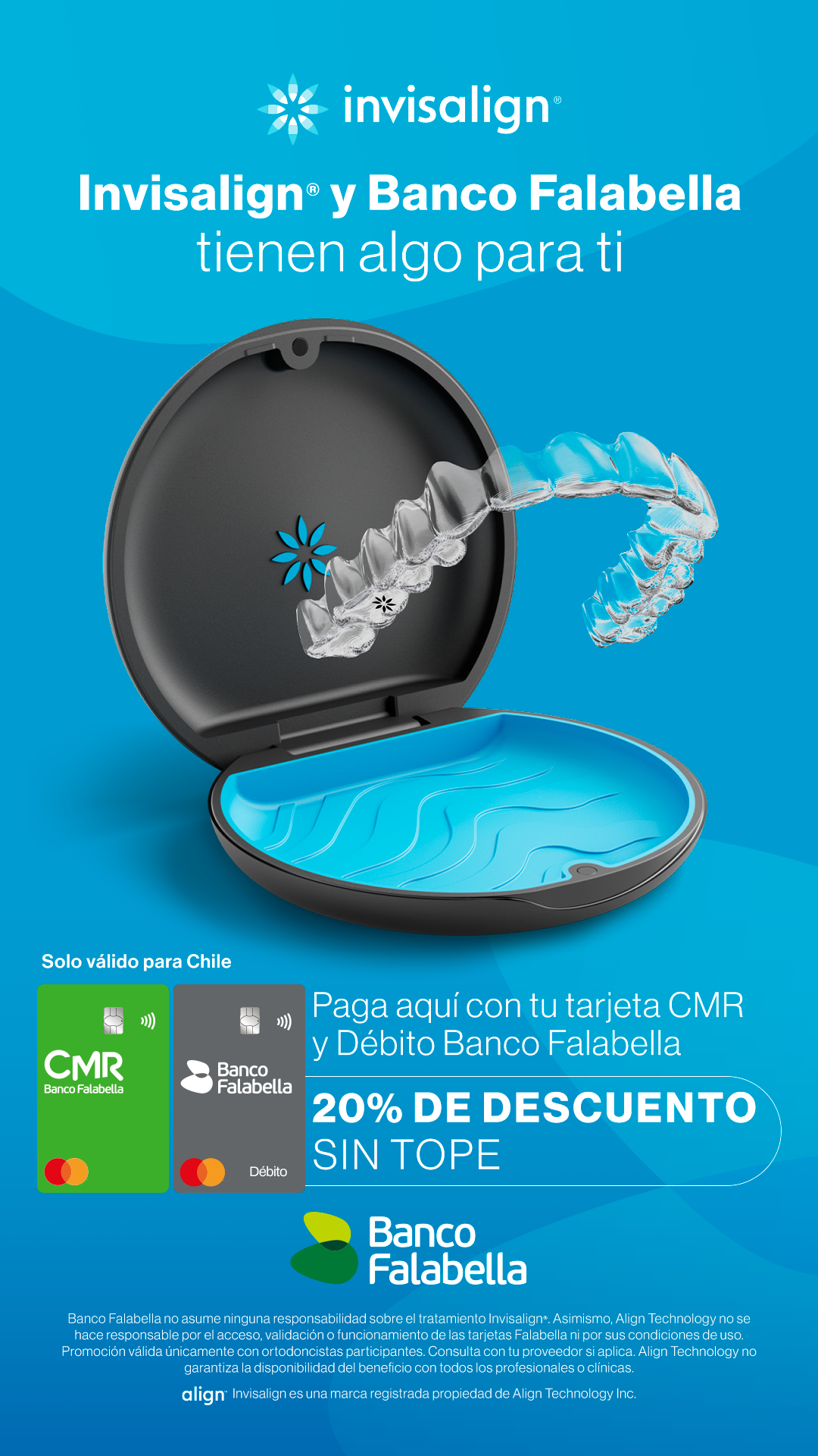 Convenio Invisalign con medios de pago Falabella