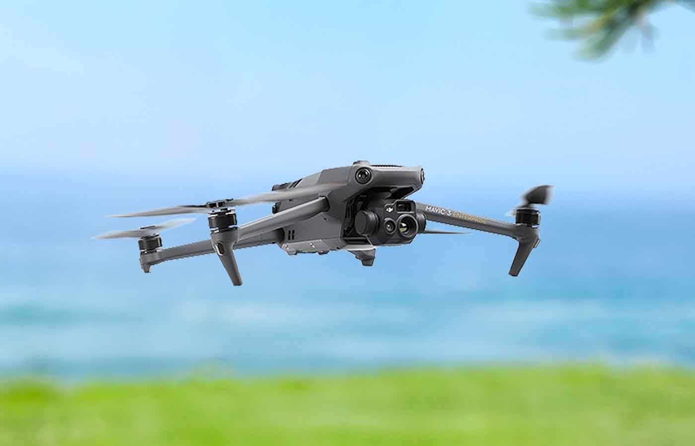 Thermal Drone flying over roof