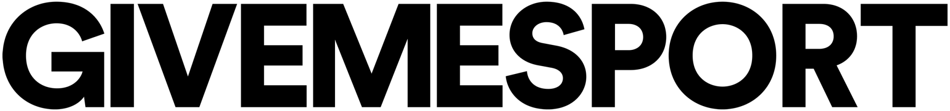 The word givemesport is written in black on a white background