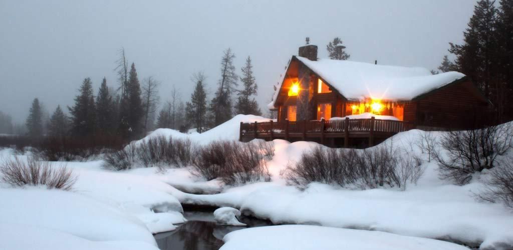 Angler's Lodge  in winter