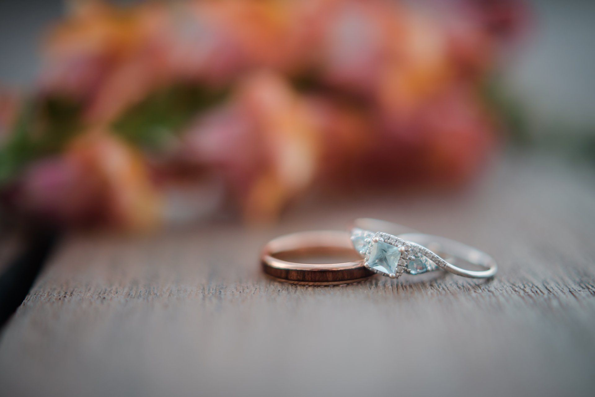 Wedding Rings and a decorative bouquet in Pennsylvania