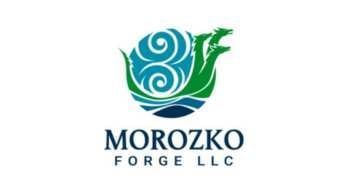 A logo for a company called morozko forge llc