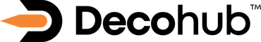 Decohub logo black orange