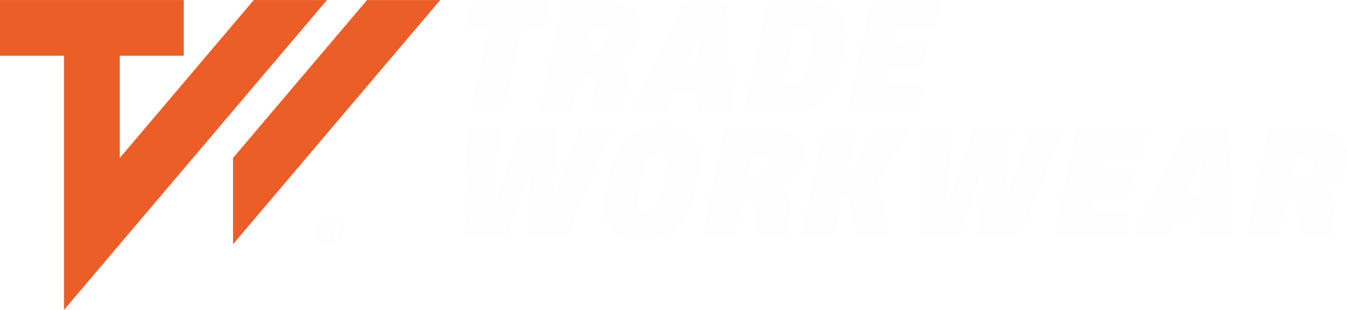 trade workwear orange white