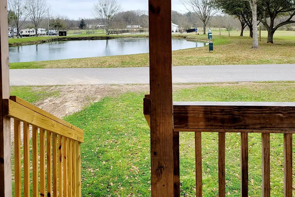 Theodore Alabama Cabin Rental Porch View