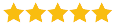 A row of yellow stars on a white background.