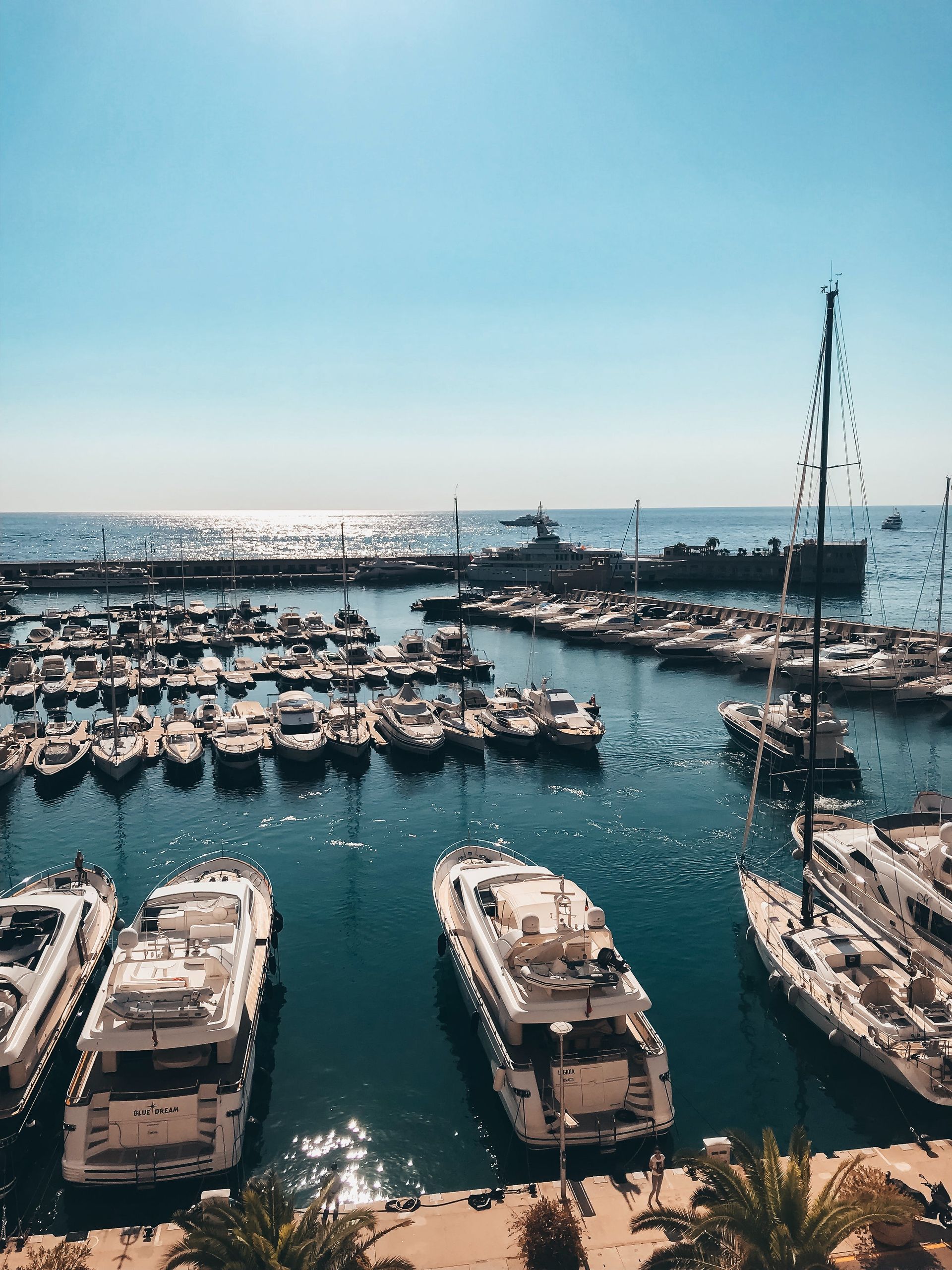 marina full of boats by vincent gerbouin
