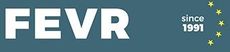 A logo for fevr since 1991 with stars on a blue background