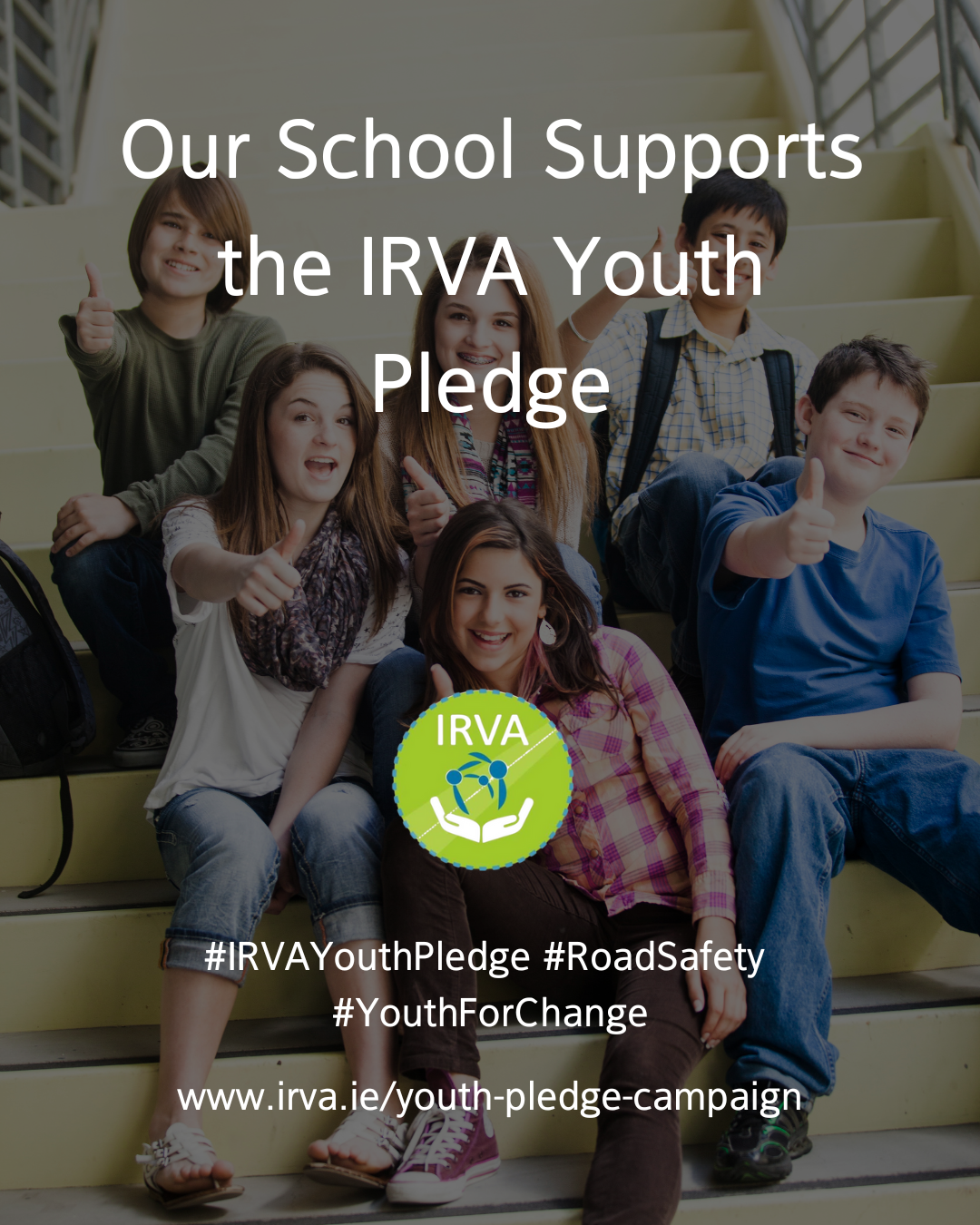 A poster that says i took the irva youth pledge