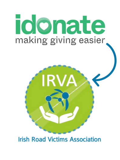 A logo for the irish road victims association