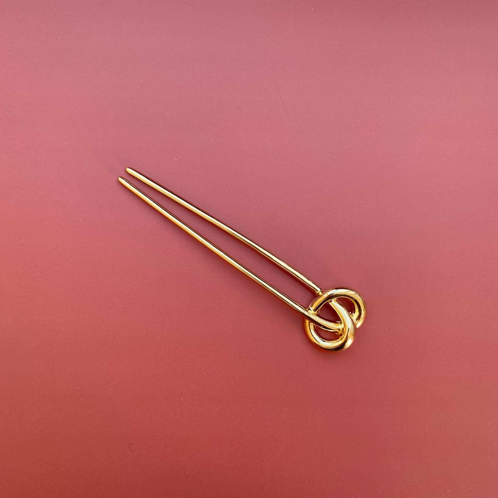 Franse haarspeld knoop