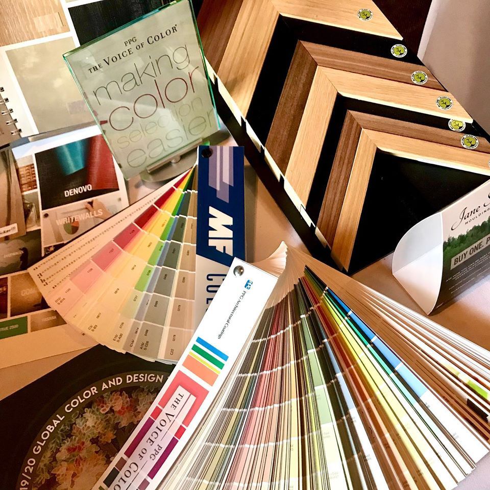 A book titled making color is laying on a table