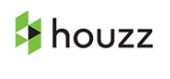 Houzz logo with green geometric icon and black text
