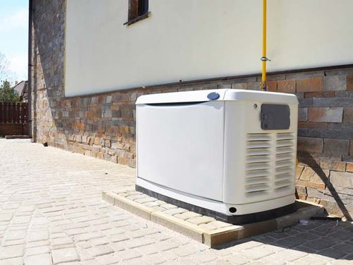 Residential house natural gas backup generator
