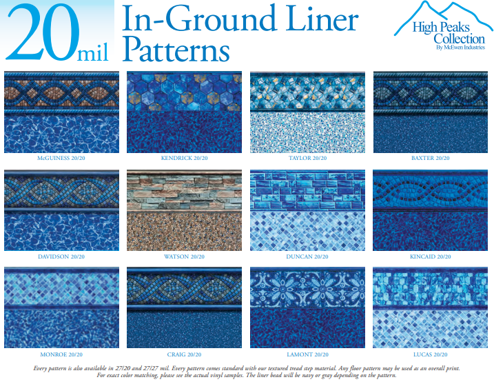 There are many different types of blue swimming pool tiles.