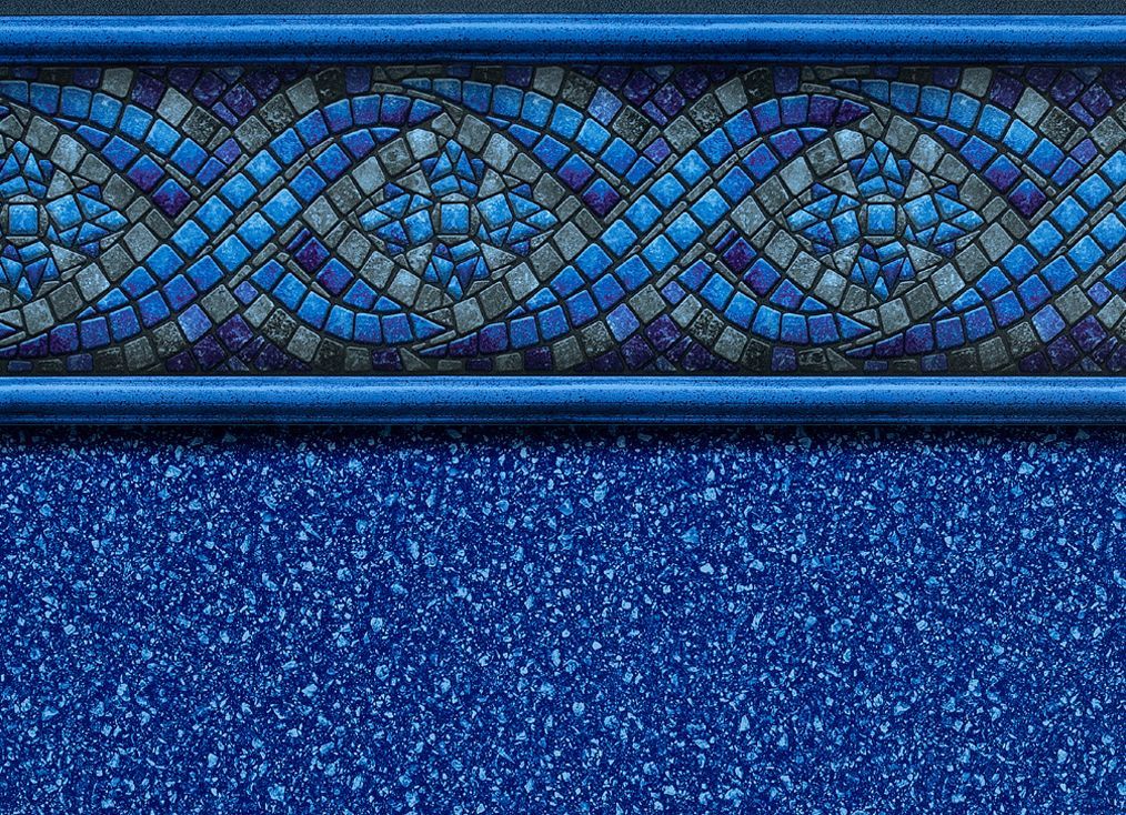 a close up of a blue tile border on a blue surface . - After Hours Pool Service - Monmouth Junction, NJ