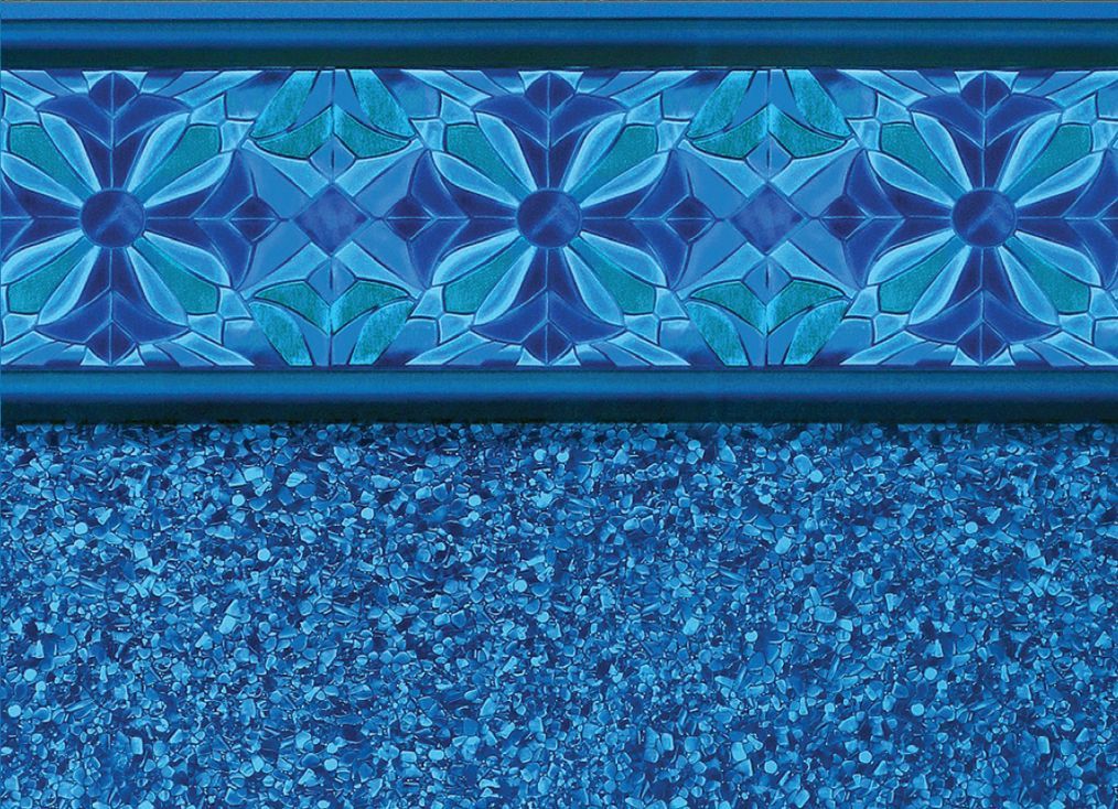 a swimming pool with a blue tile border and a blue gravel bottom .- After Hours Pool Service - Monmouth Junction, NJ