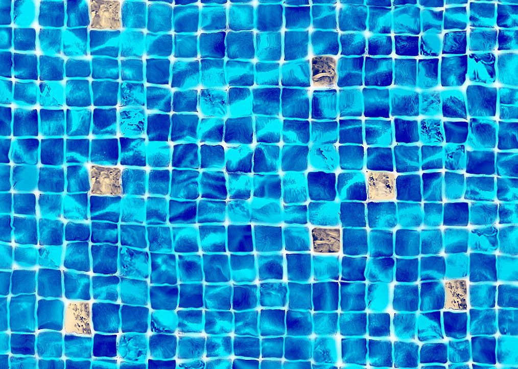 a swimming pool filled with blue tiles and water .- After Hours Pool Service - Monmouth Junction, NJ