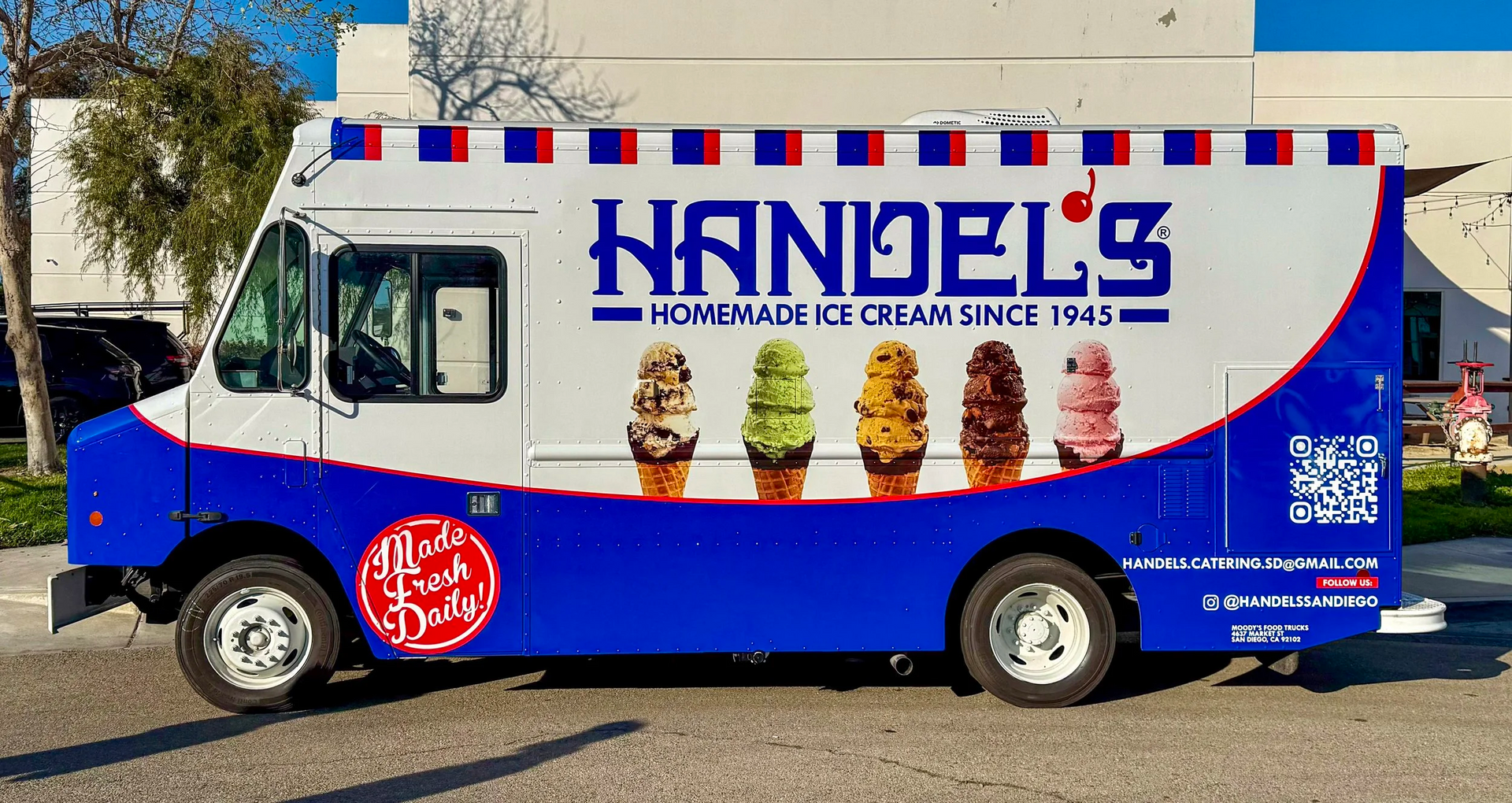 Ice cream truck with 