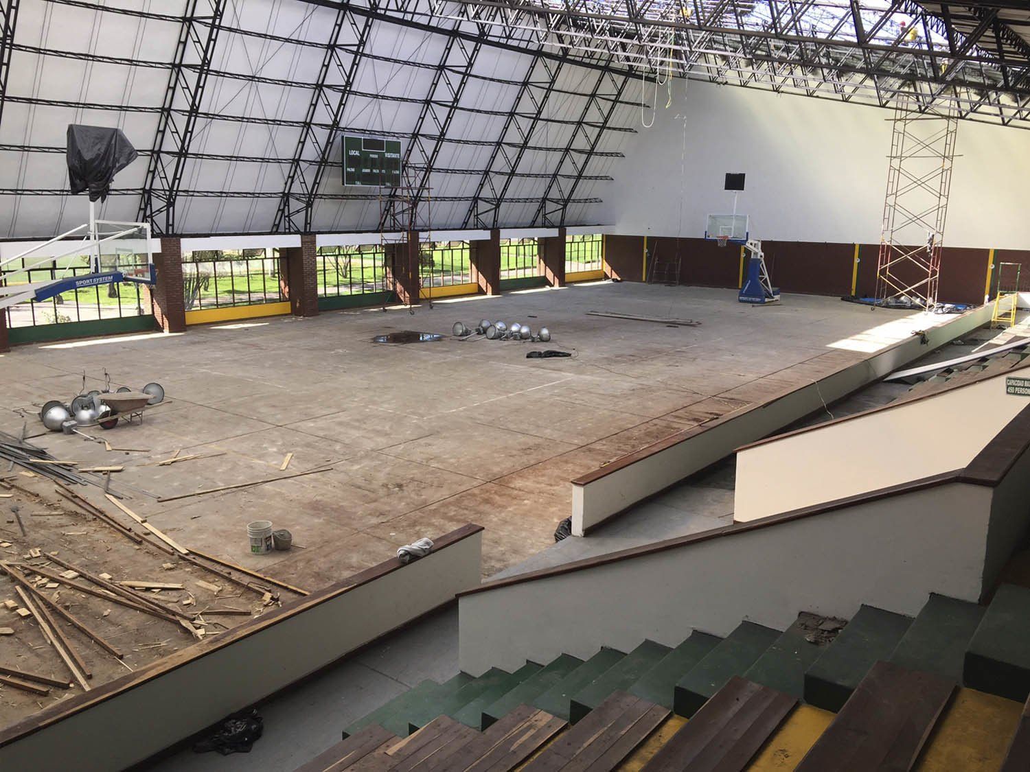 Construcción de cancha