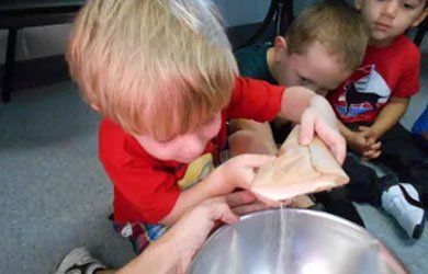 Kids Doing Cooking Activity — Fort Thomas, KY — Kids & Cribs Early Childhood Enrichment Center