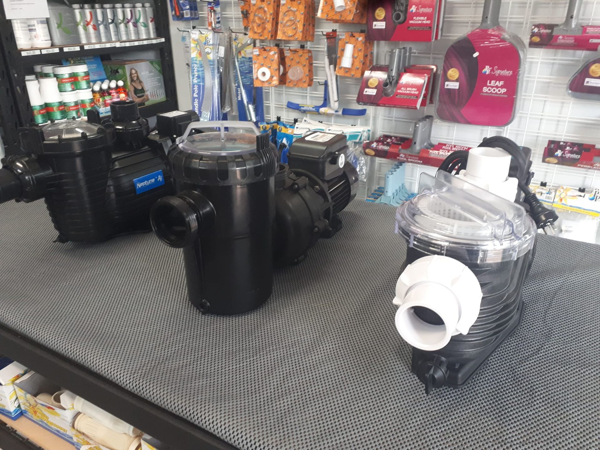 Man in a Boat Inside a Dirty — Landsborough Pool Supplies & Service in Landsborough, QLD