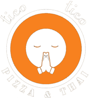 Tico Tico Pizza & Thai  logo negativo