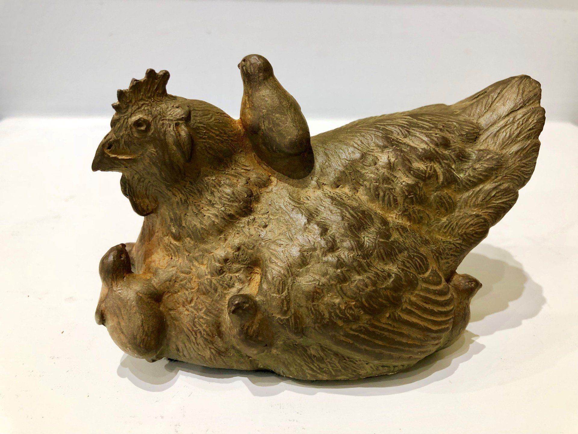 Hen, chicken, sculpt