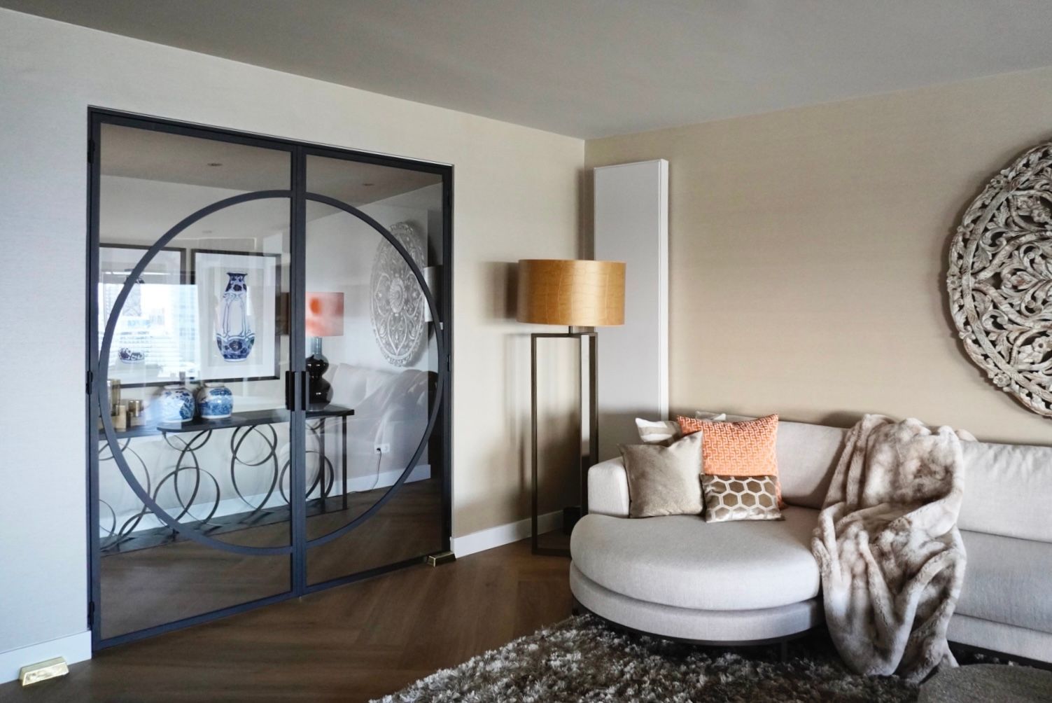 Stalen binnendeur geplaatst in de Zalmhaventoren Rotterdam.