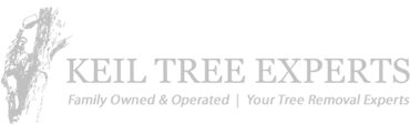 A logo for keil tree experts , a family owned and operated tree removal company.