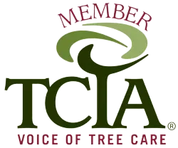 A logo for tcia member voice of tree care