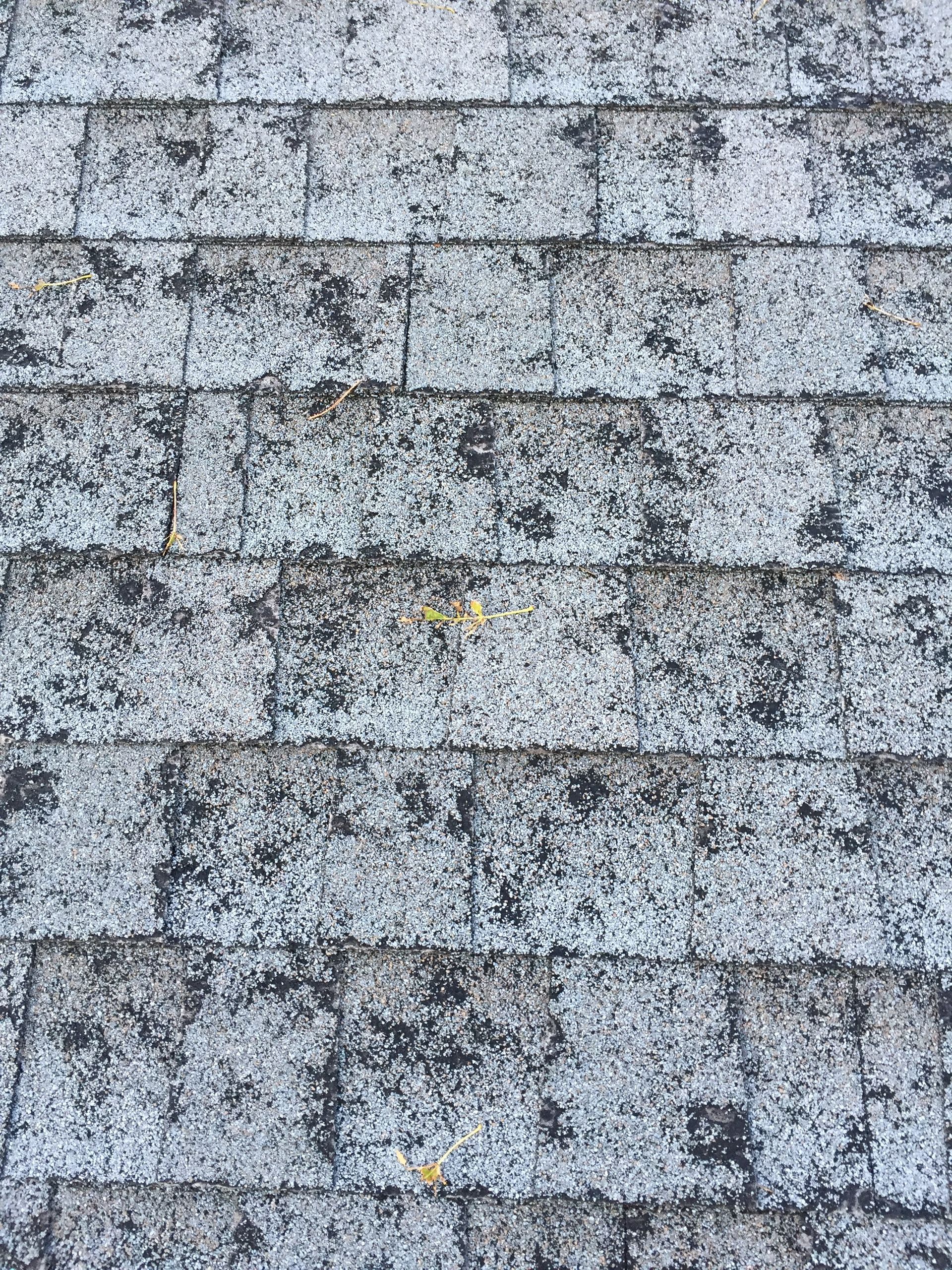 A close up of a yellow caution tape on a rock