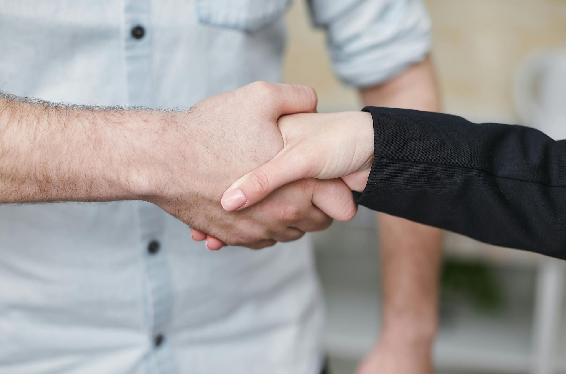 Shaking hands