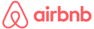 Un logotipo rojo de Airbnb sobre un fondo blanco.