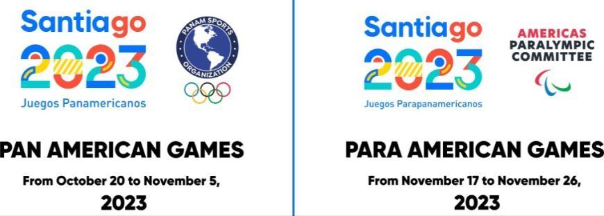 Dos logos para el comité paralímpico de santiago y los juegos panamericanos