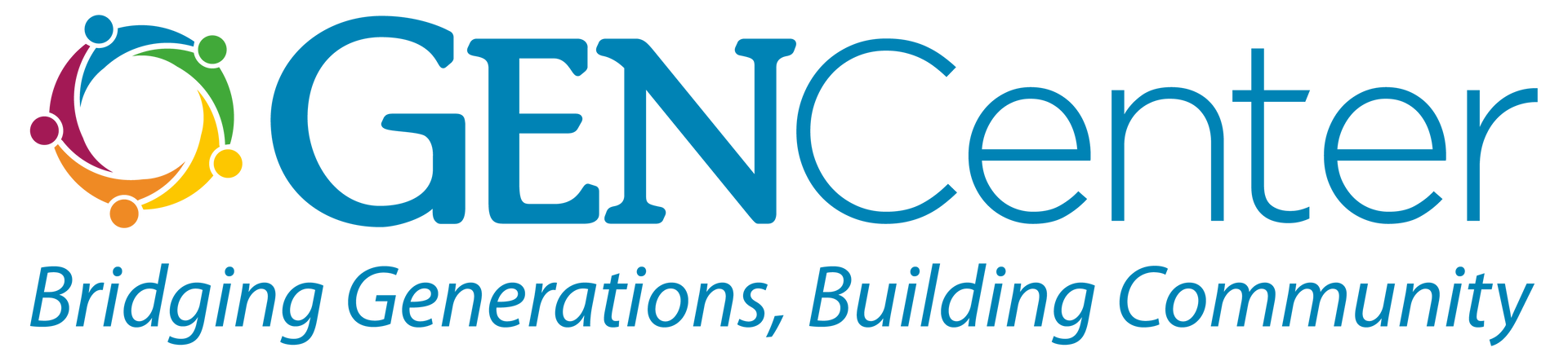 GENCenter logo with a colorful circle design and text
