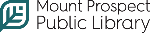 Mount Prospect Public Library logo with a green leaf design.