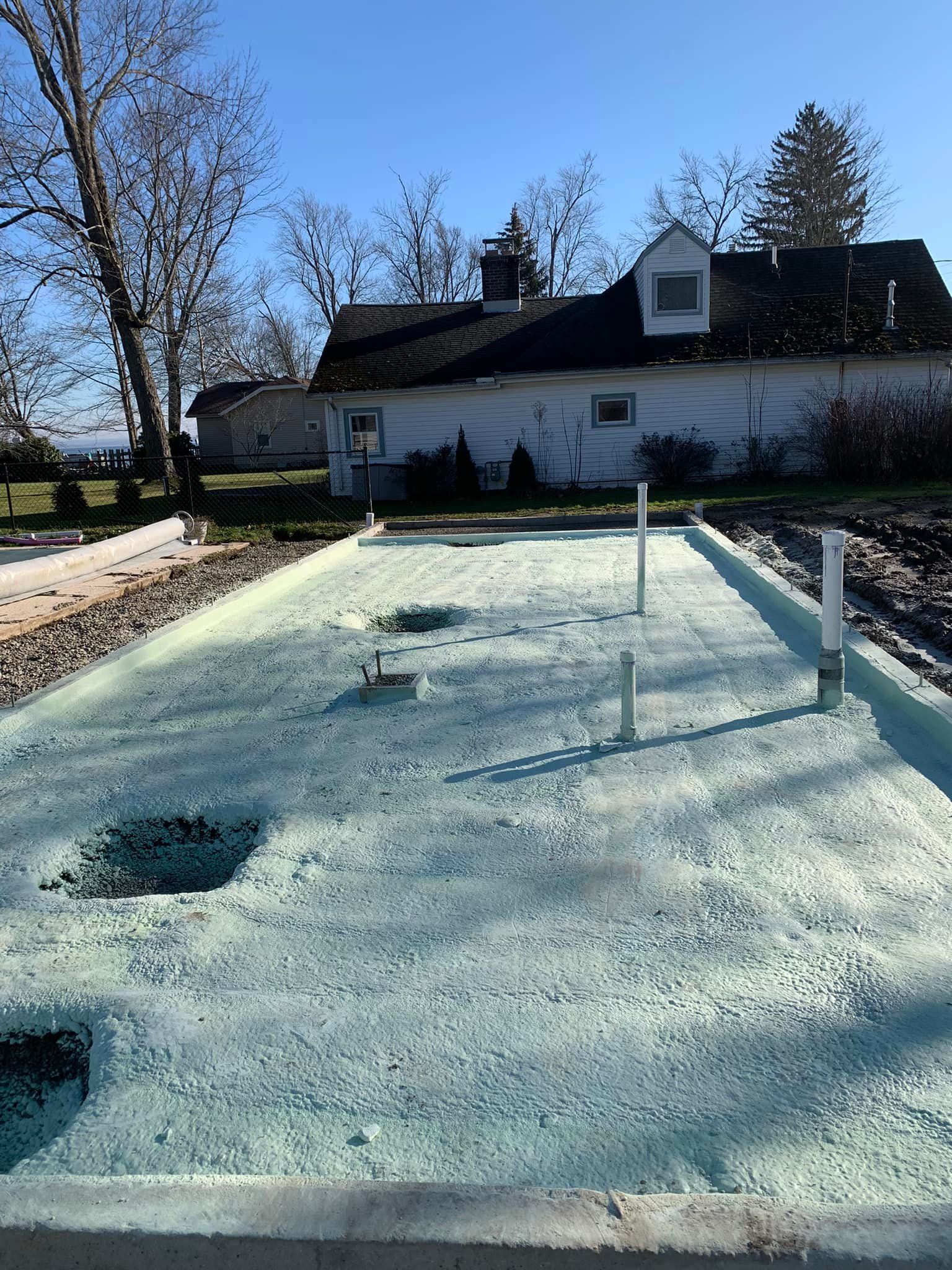 insulation foam out side home