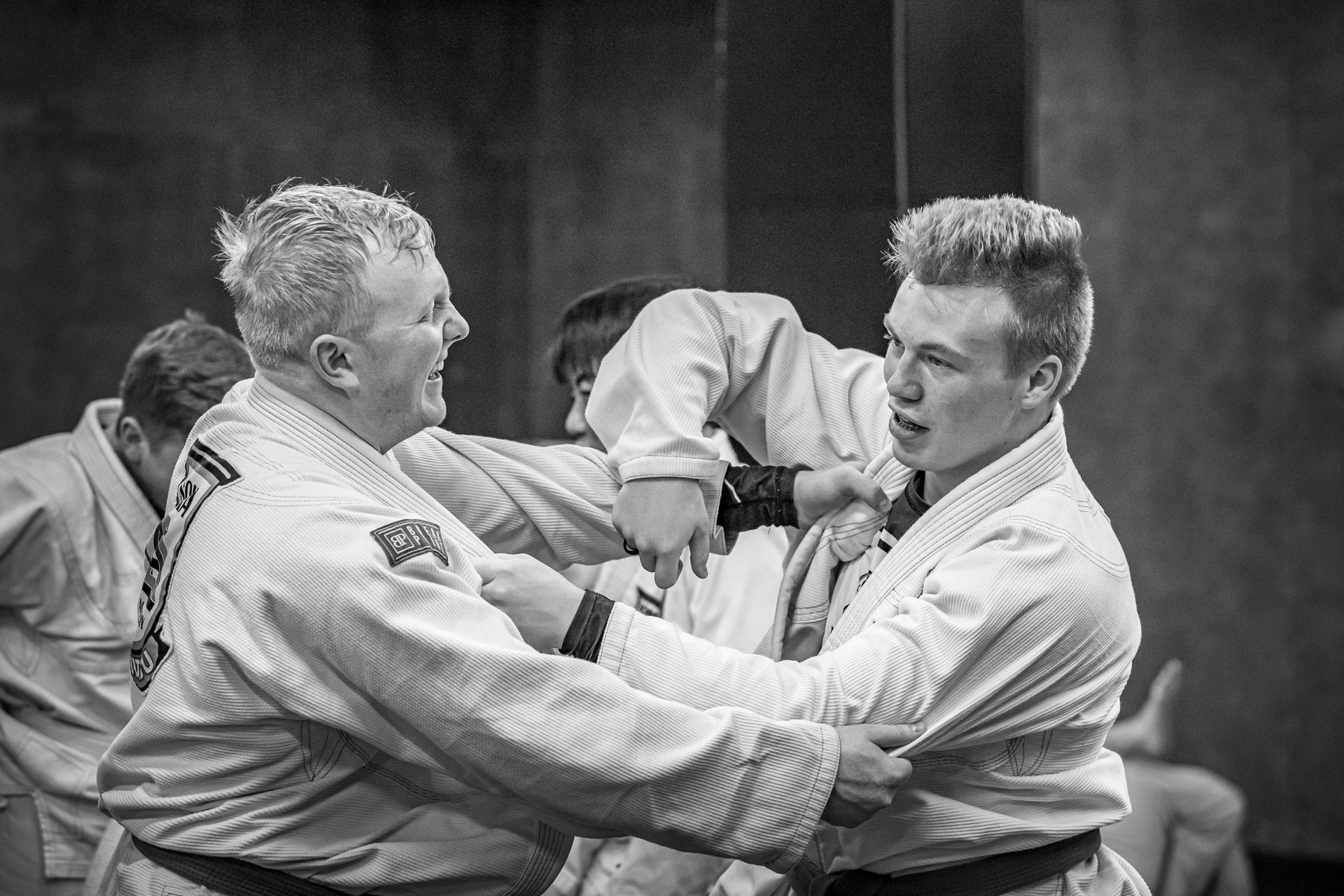Student at Soma Jiu-Jitsu Idaho Falls practicing guard retention drills