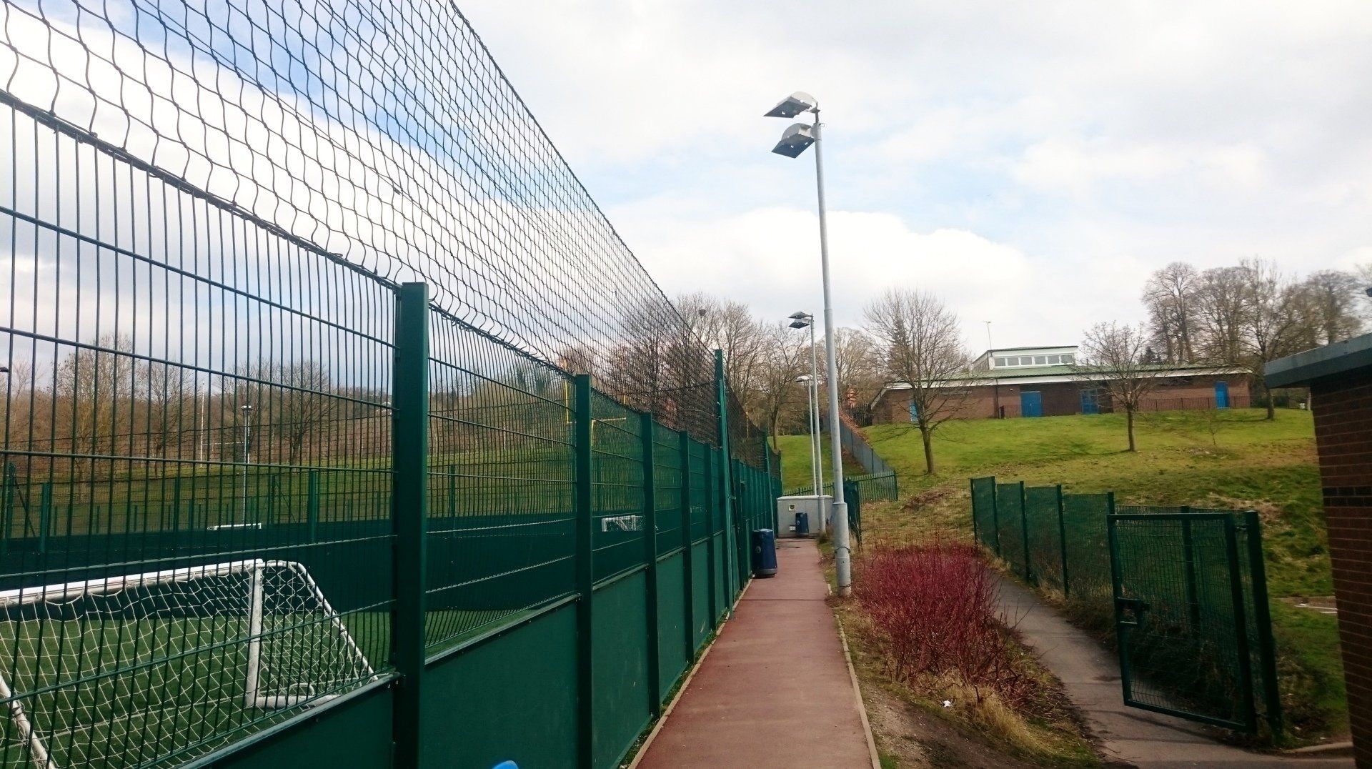 football pitch fence extension netting