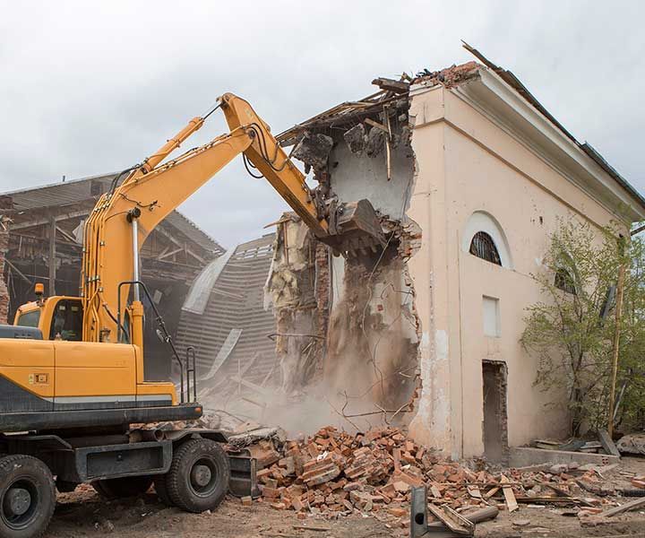 Demolition of the old building 
