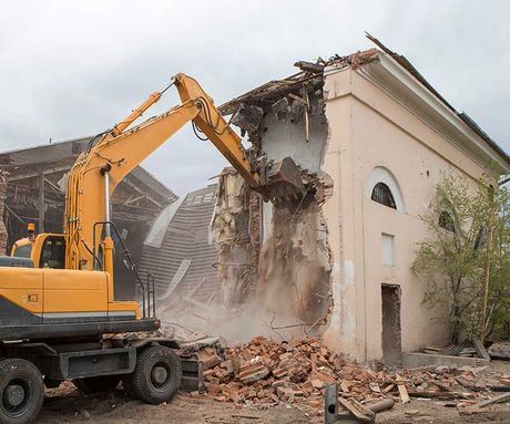 Demolition of the old building