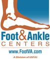 Logo for Foot & Ankle Centers: a stylized brown foot over blue, with blue text reading 